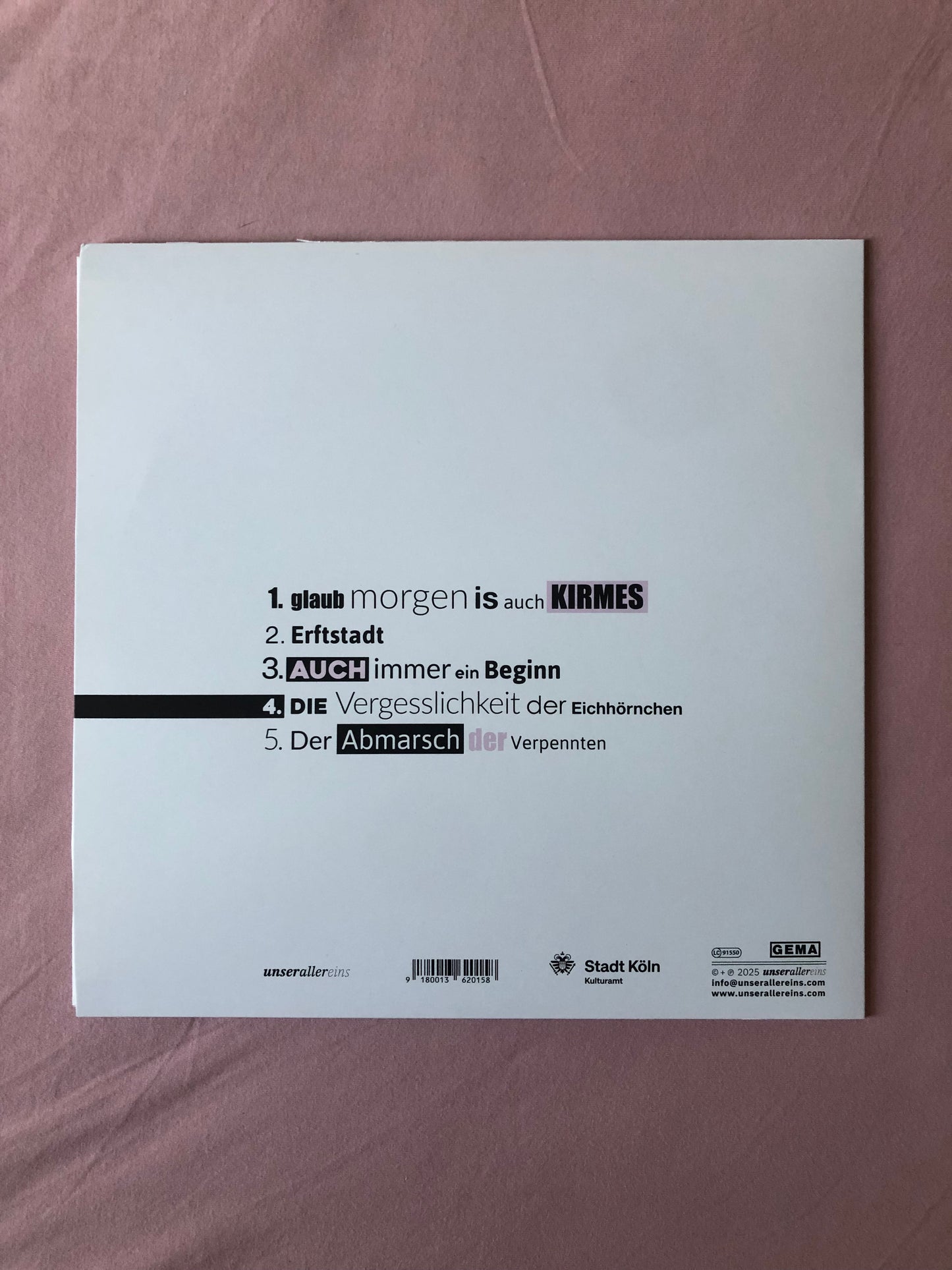 Komparse - Glaub morgen is auch Kirmes · Vinyl