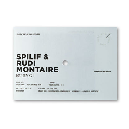 Spilif & Rudi Montaire - lost tracks II · Vinyl-Postkarte